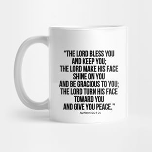 Numbers 6:24-26 / Numbers 6:24-26 Bible Verse Christian Gift / Numbers 6:24-26 Shirt Christian Jesus Christ Religion Religious Faith Bible Gift Sticker Posters and Art Prints Mug